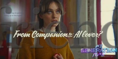 friend the ai pendant on a blonde