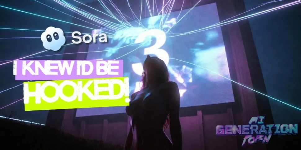 a beautiful woman looking a big screen