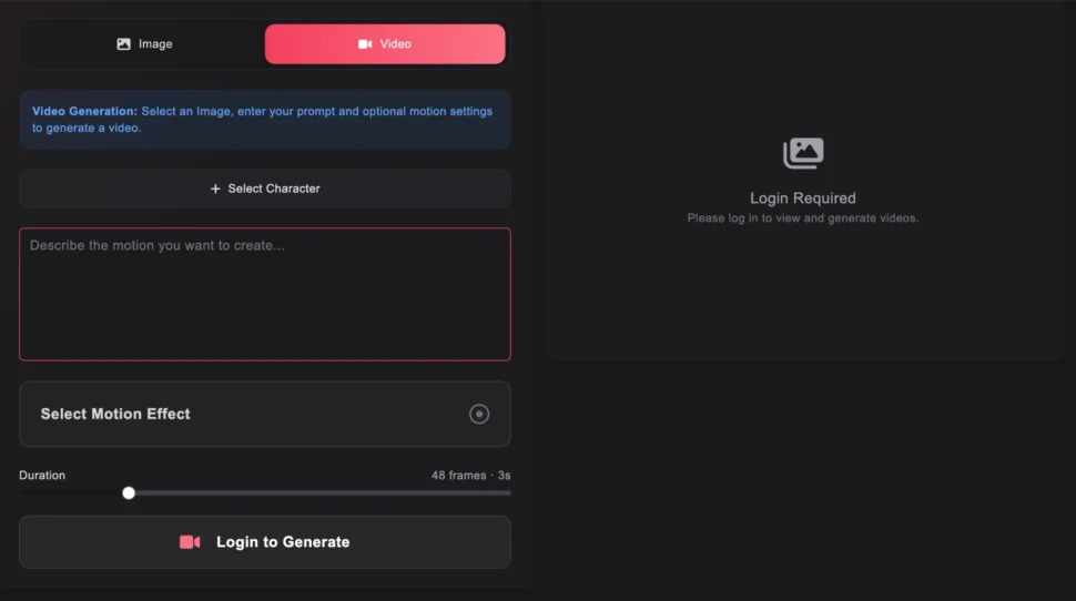 xchar.ai video generator