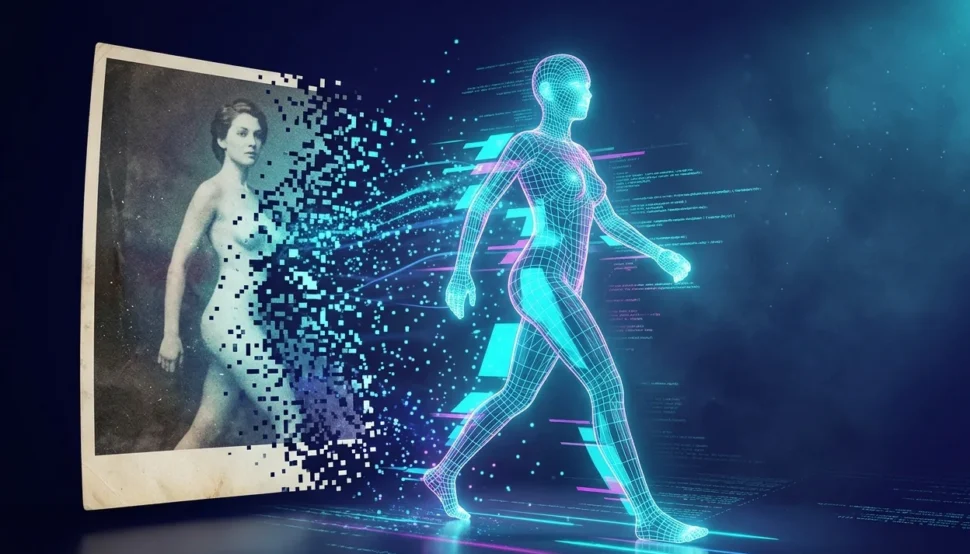 android walking out a fictional photo